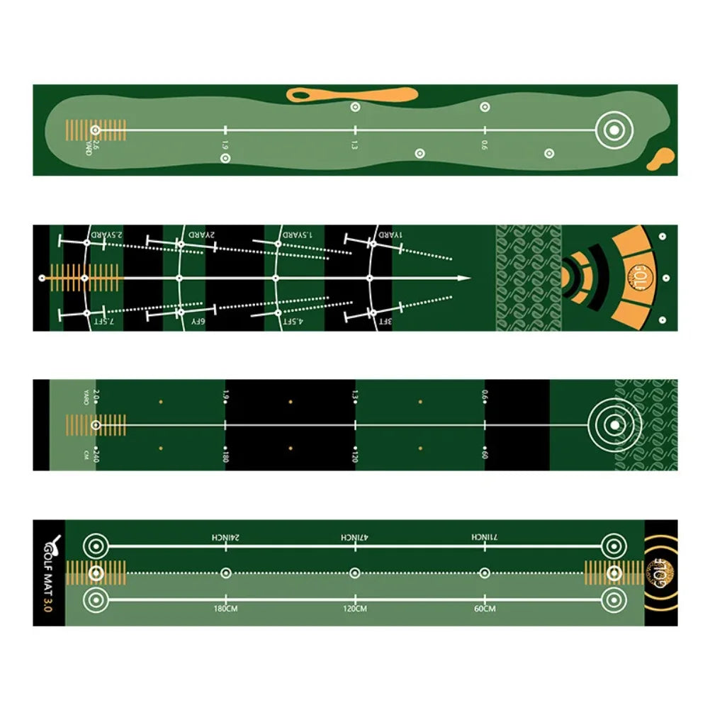 Golf Putting Carpet 50X300Cm Golf Mat Lightweight Golf Training Pads Portable Putter Practice Indoor Outdoor Golf Sports