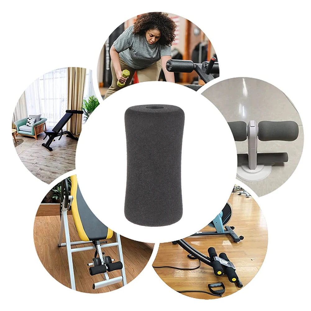 2 PCS Foot Foam Pads Black Foam Rollers Replacement for Leg Extension for Weight Bench Home Bench and Gym Workout Machines