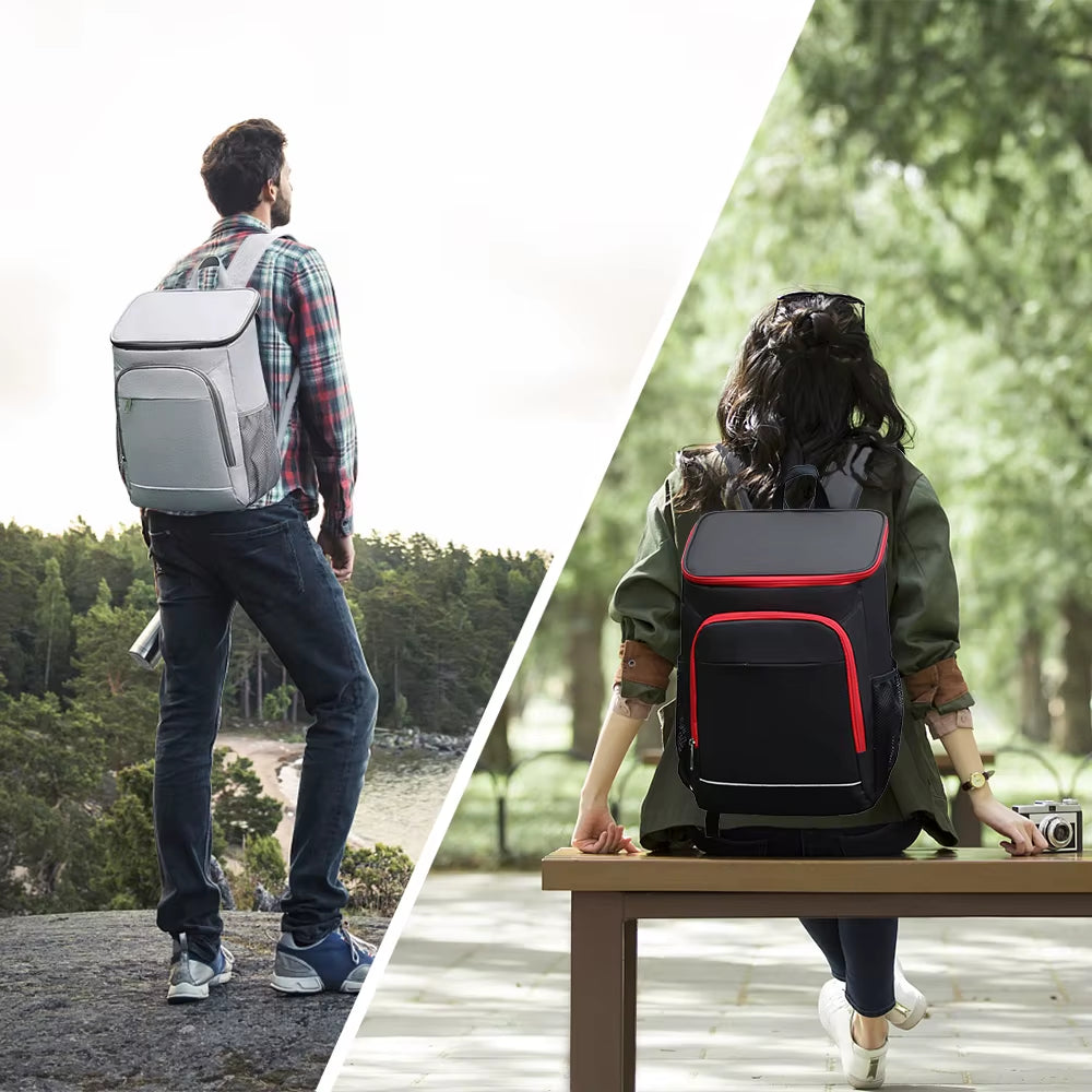 30L Cooler Backpack Leakproof Insulated Lunch Bag Camping Backpack for Outdoor Camping Hiking Picnics Beach