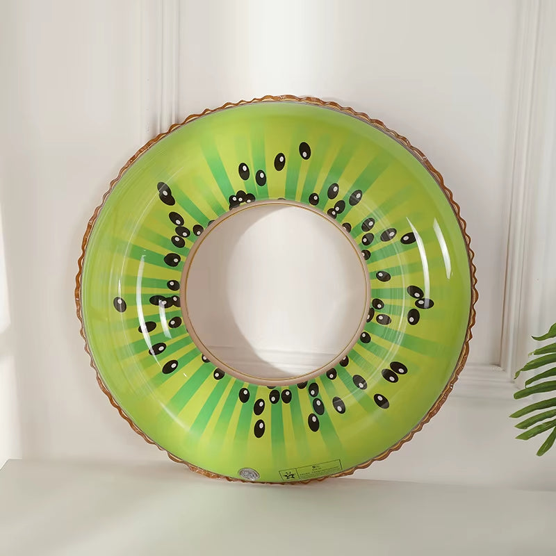 Swimming Ring Fruit Styling Adult Swimming Ring Summer Swimming Essential Supplies Beach Pool Floatation Ring without Pump