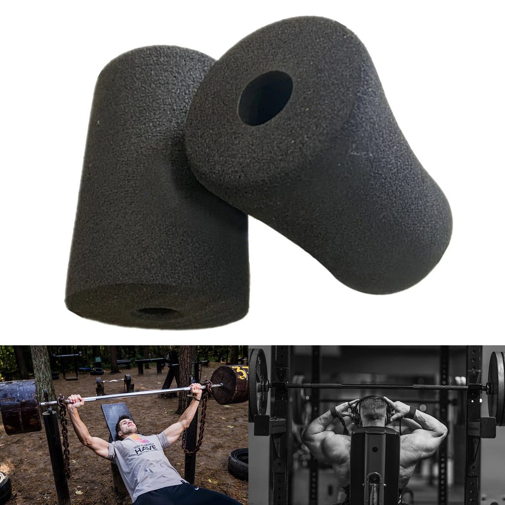 2 PCS Foot Foam Pads Black Foam Rollers Replacement for Leg Extension for Weight Bench Home Bench and Gym Workout Machines