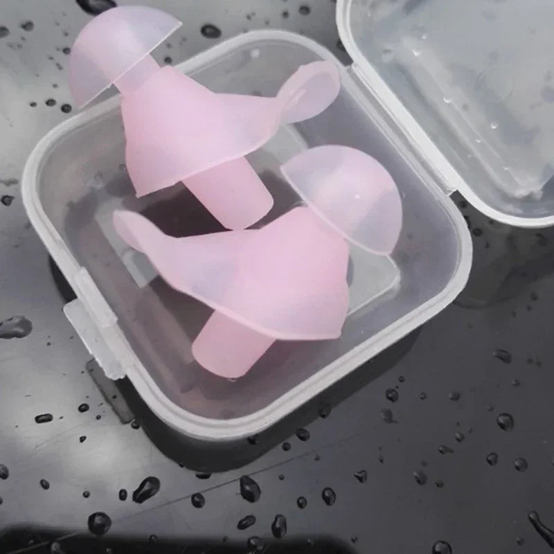 1 Pair Waterproof Swimming Ear Plugs Water Sports Swimming Diving Adult Waterproof Ear Protector Swimming Accessories