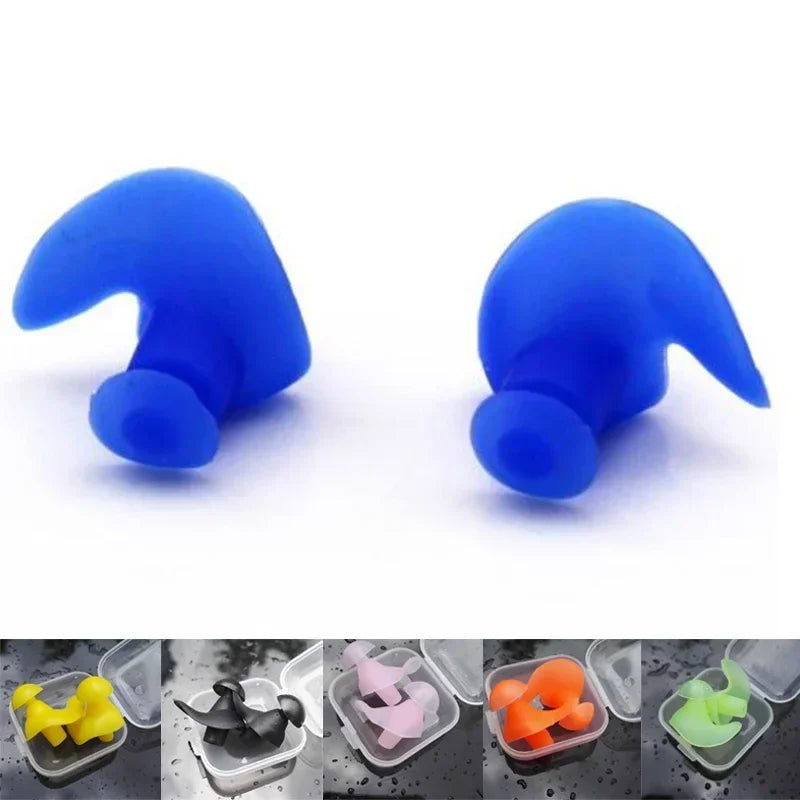 1 Pair Waterproof Swimming Ear Plugs Water Sports Swimming Diving Adult Waterproof Ear Protector Swimming Accessories