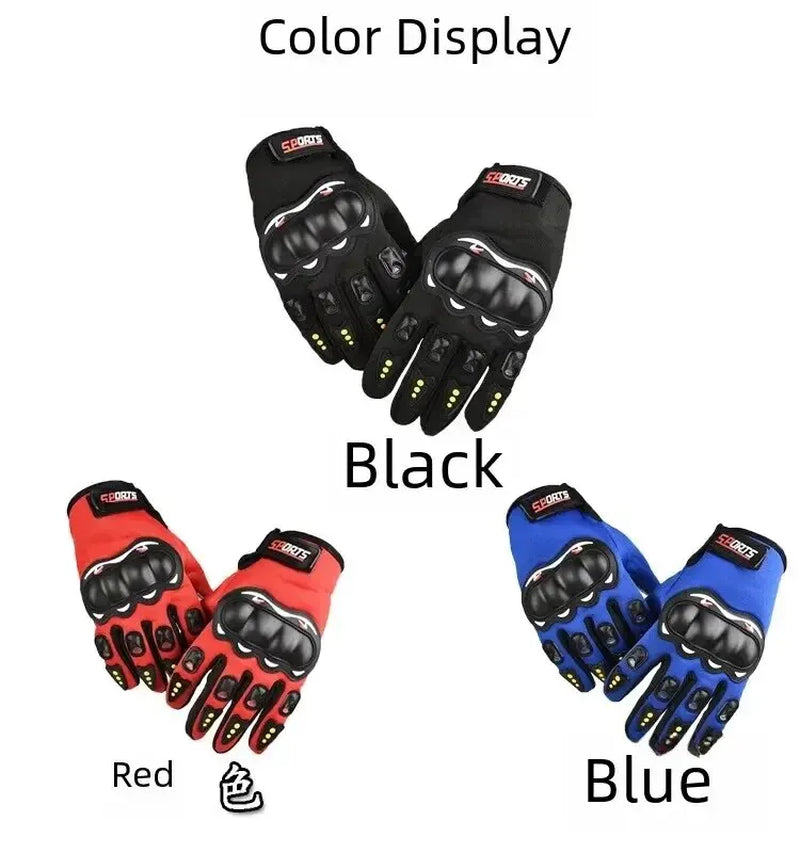 Full-Finger Motorcycle Gloves Men Touch Screen Outdoor Off-Road Sports Cycling Motorcycle Finger Gloves