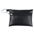 Golf Ball Leather Golf Storage Bag Portable Golf Ball Bag with Carabiner Waterproof Golf Ball