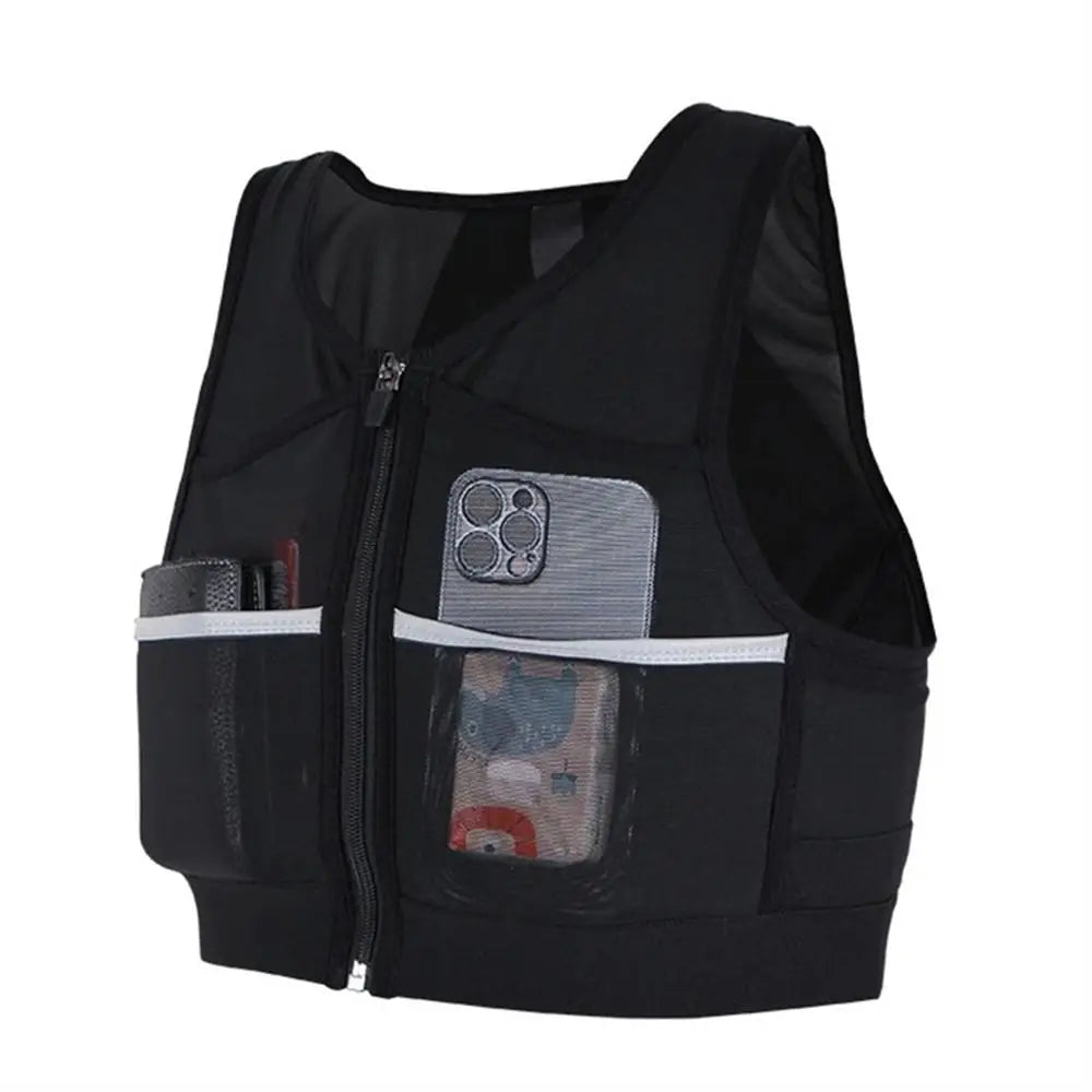 Reflective Large Capacity Men Women Running Jacket Running Storage Bag Running Backpack Running Chest Pack Marathon Vest Bags