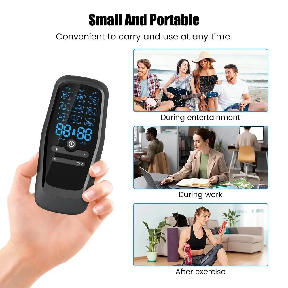 EMS Muscle Stimulator Pulse Acupuncture Relax Digital Therapy EMS Stimulator Pain Relief Body Massager Home Use