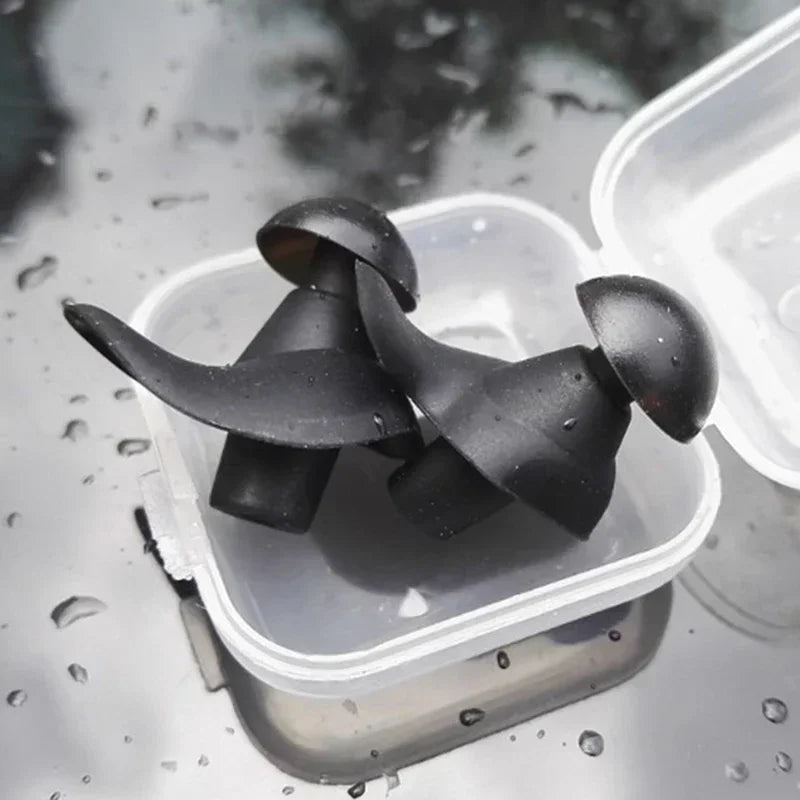 1 Pair Waterproof Swimming Ear Plugs Water Sports Swimming Diving Adult Waterproof Ear Protector Swimming Accessories