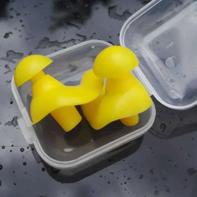 1 Pair Waterproof Swimming Ear Plugs Water Sports Swimming Diving Adult Waterproof Ear Protector Swimming Accessories